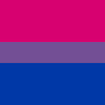 Bisexual pride flag square profile avatar